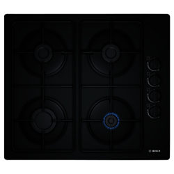 Bosch Serie 2 POP6B6B80 Gas Hob, Black Glass